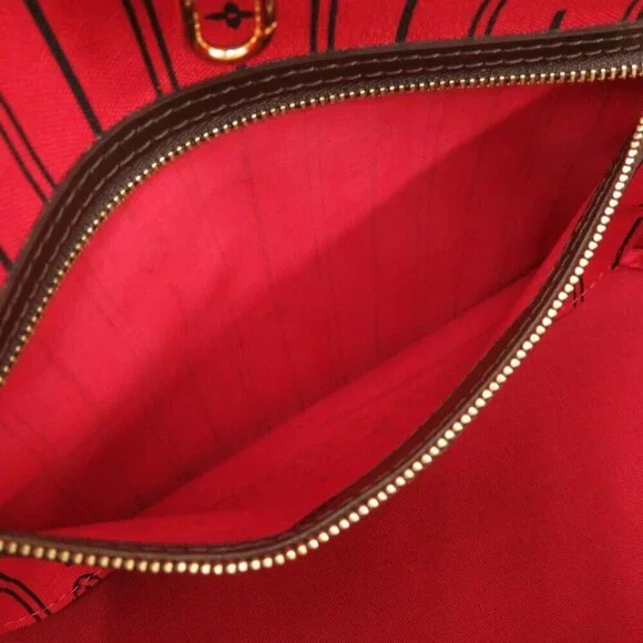 LOUIS VUITTON Brown Damier Neverfull PM Tote Bag - Picture 9 of 10